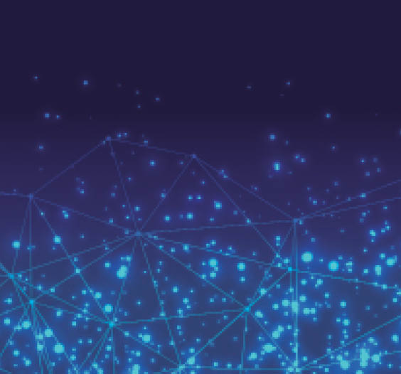 abstract futuristic digital network particles baner background