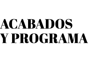  ACABADOS Y PROGRAMA