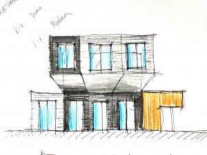 diseño de casas modulares de dos plantas minimalistas