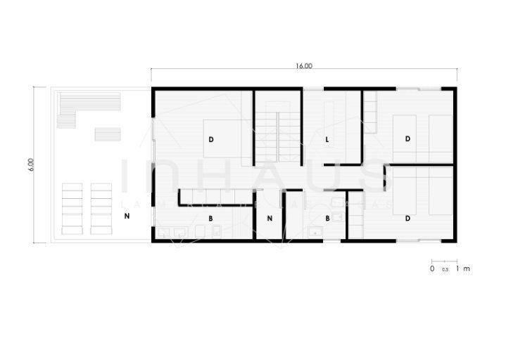 Plano Segunda Planta Casa Modelo Lugo