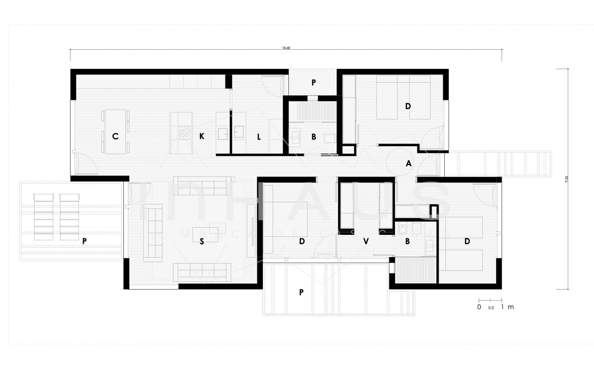 Planos de casas prefabricadas de diseño_inHAUS