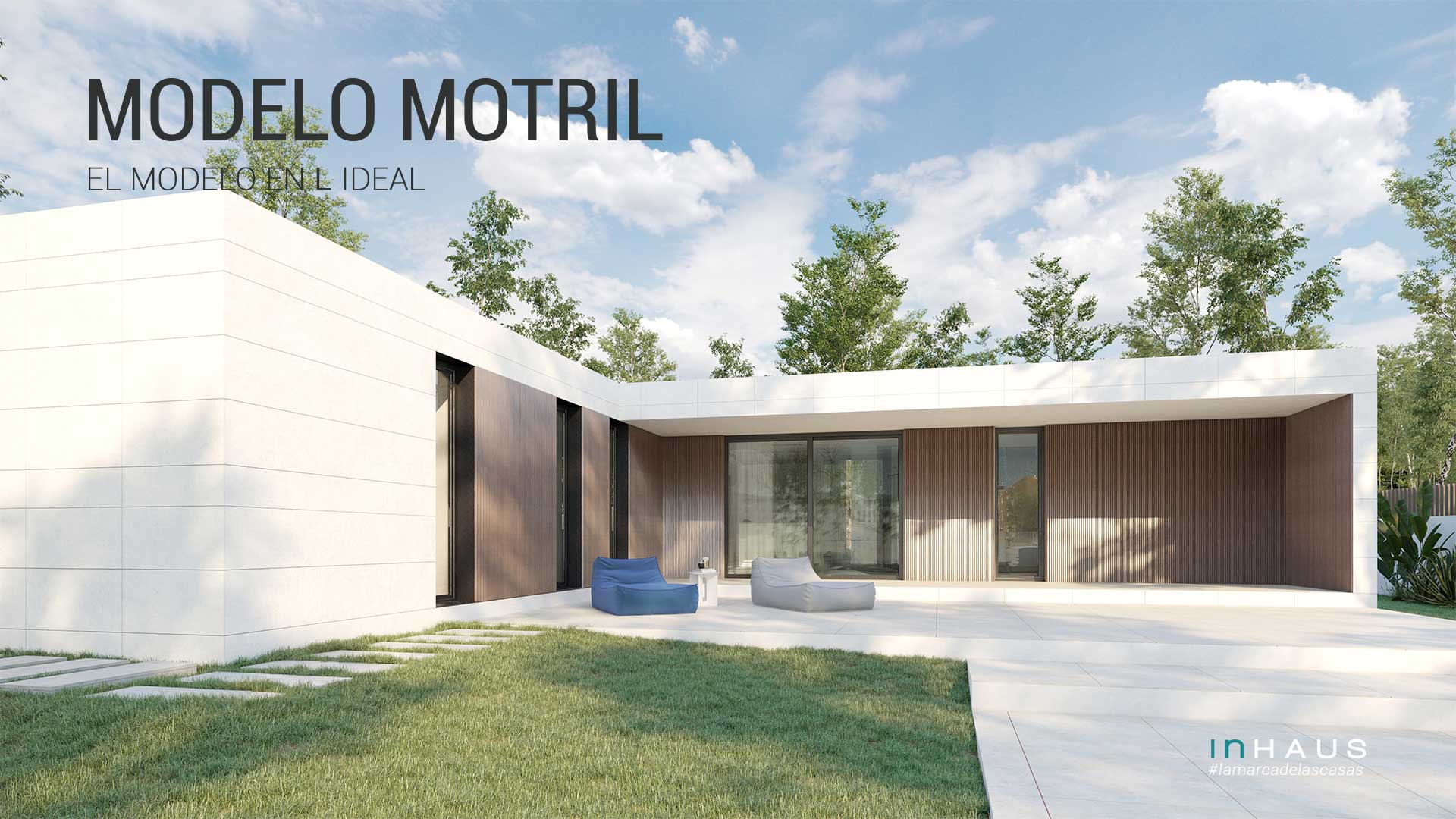 Vivienda modular minimalista diseño Motril 4D 1P  - inHAUS