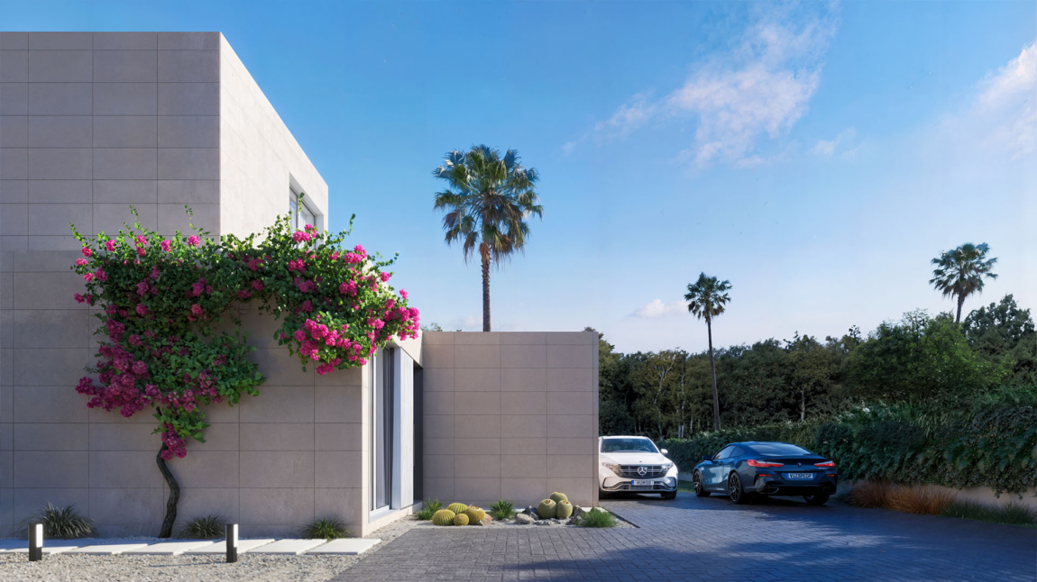 Casa modular modelo Paterna vista lateral módulos