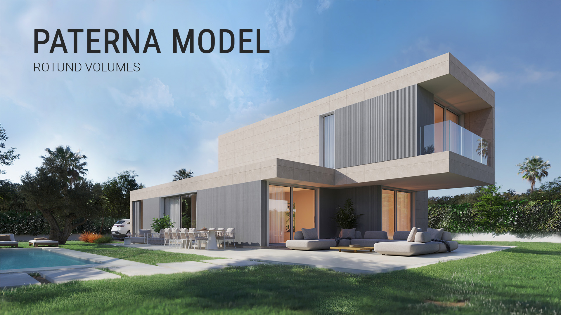 Modular concrete house Paterna model