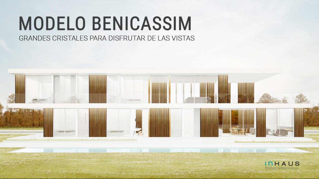 Casa prefabricada de hormigón modelo Benicassim 5D 2P 2.372 - inHAUS