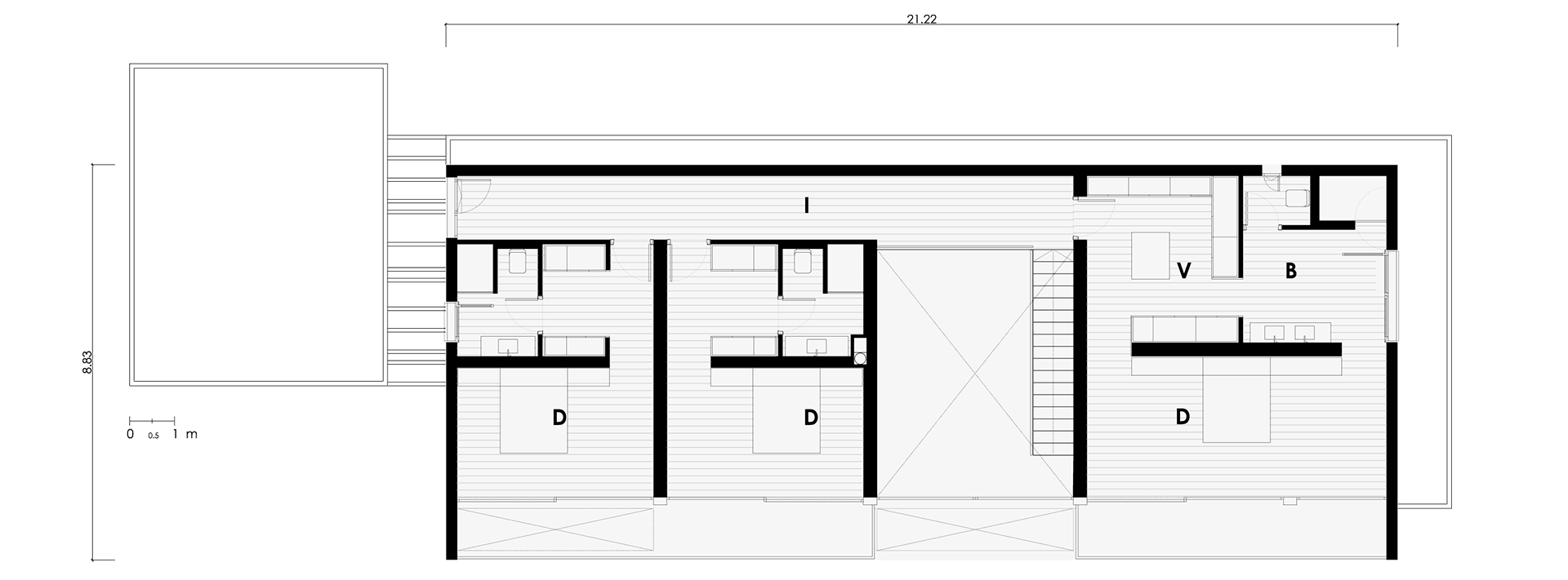 casa-modular-de-hormigon-de-lujo-plano-de-arquitectura-planta-primera
