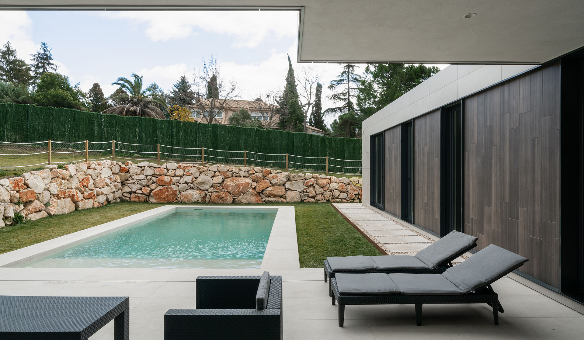 Casa modular con piscina en Madrid