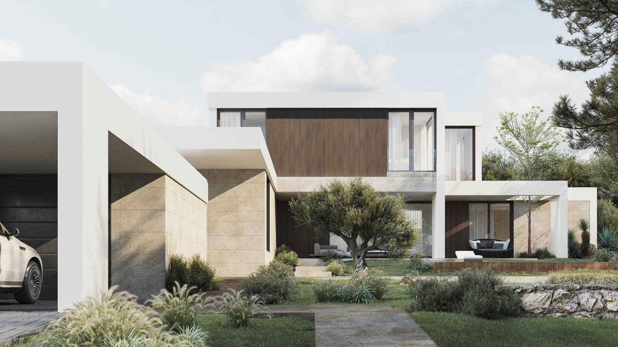 Modular luxury house in Maresme - An inHAUS industrialised house.