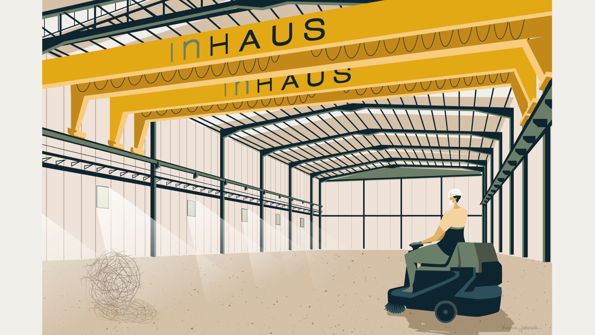 Ilustración historia Casas inHAUS empresa de construcción modular año 2021