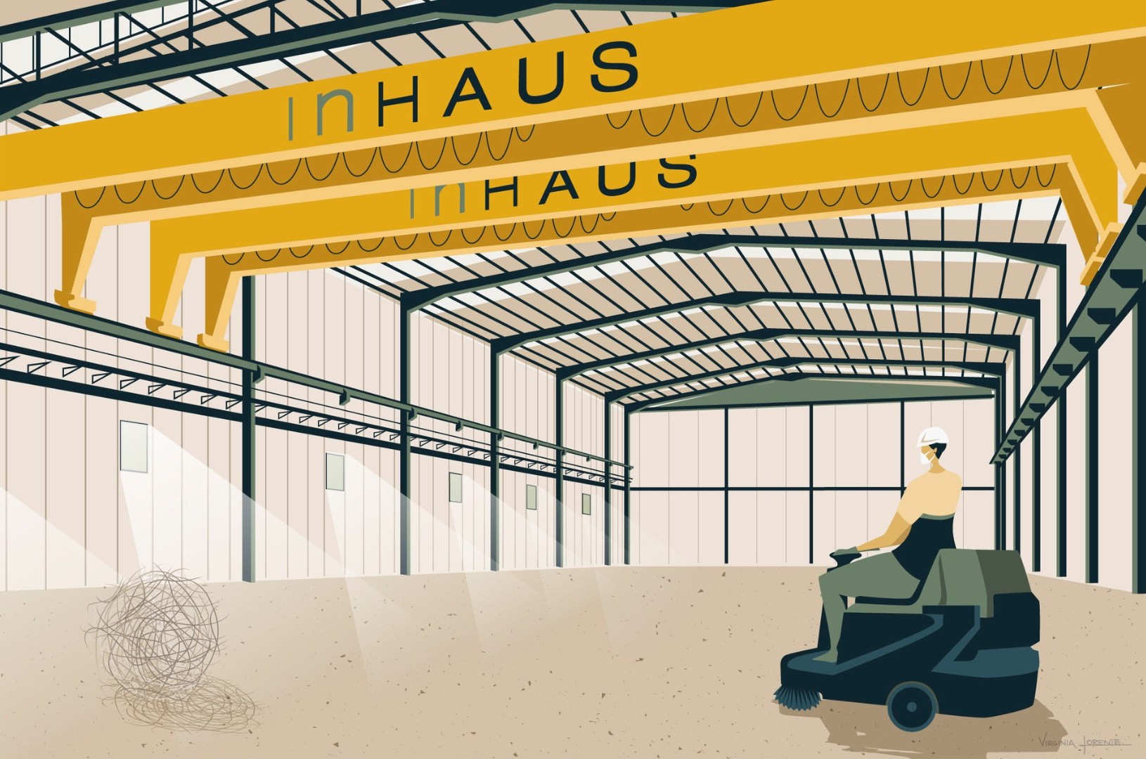 Ilustración istoria Casas inHAUS empresa de construcción modular año 2021