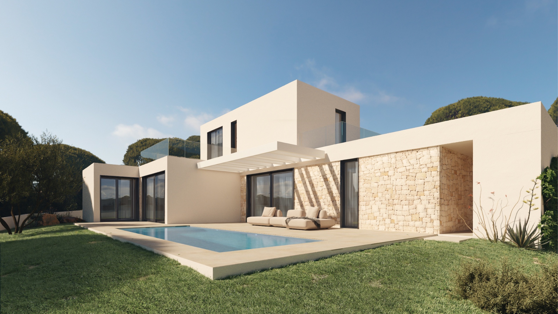 Promoción de viviendas modulares en Ibiza, tercera vivienda
