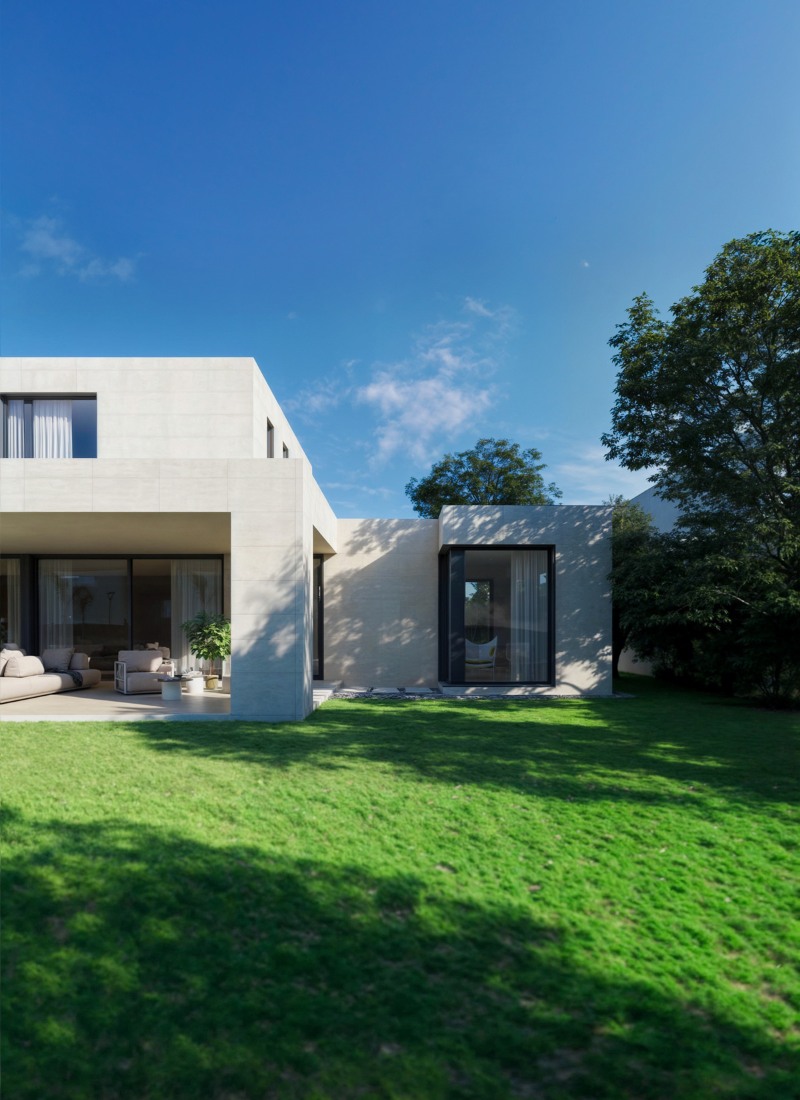 Casa industrializada en Barcelona con gimnasio incorporado