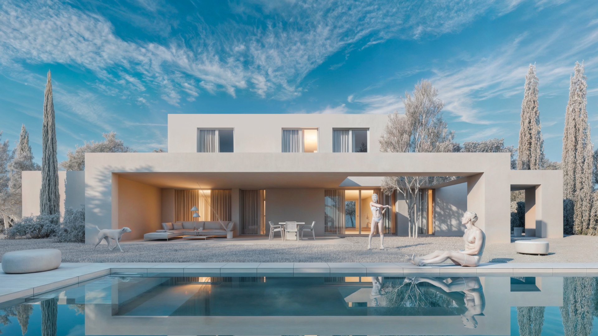 Casa prefabricada a medida en Barcelona render en 3D