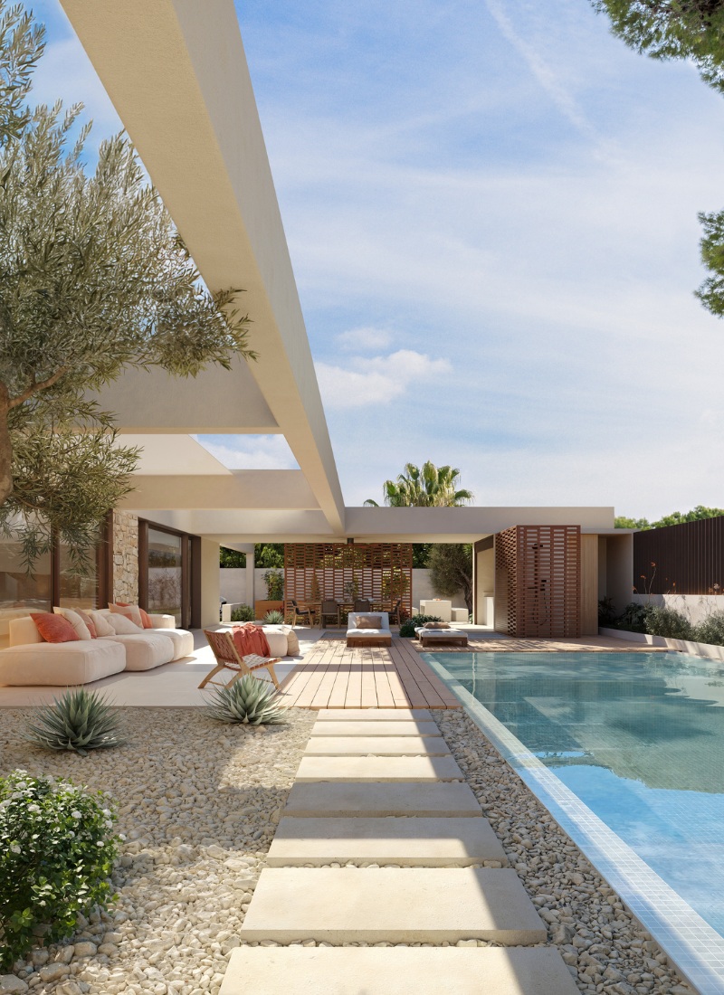 Vivienda de alta gama en Benicasim con piscina y proyecto de urbanización