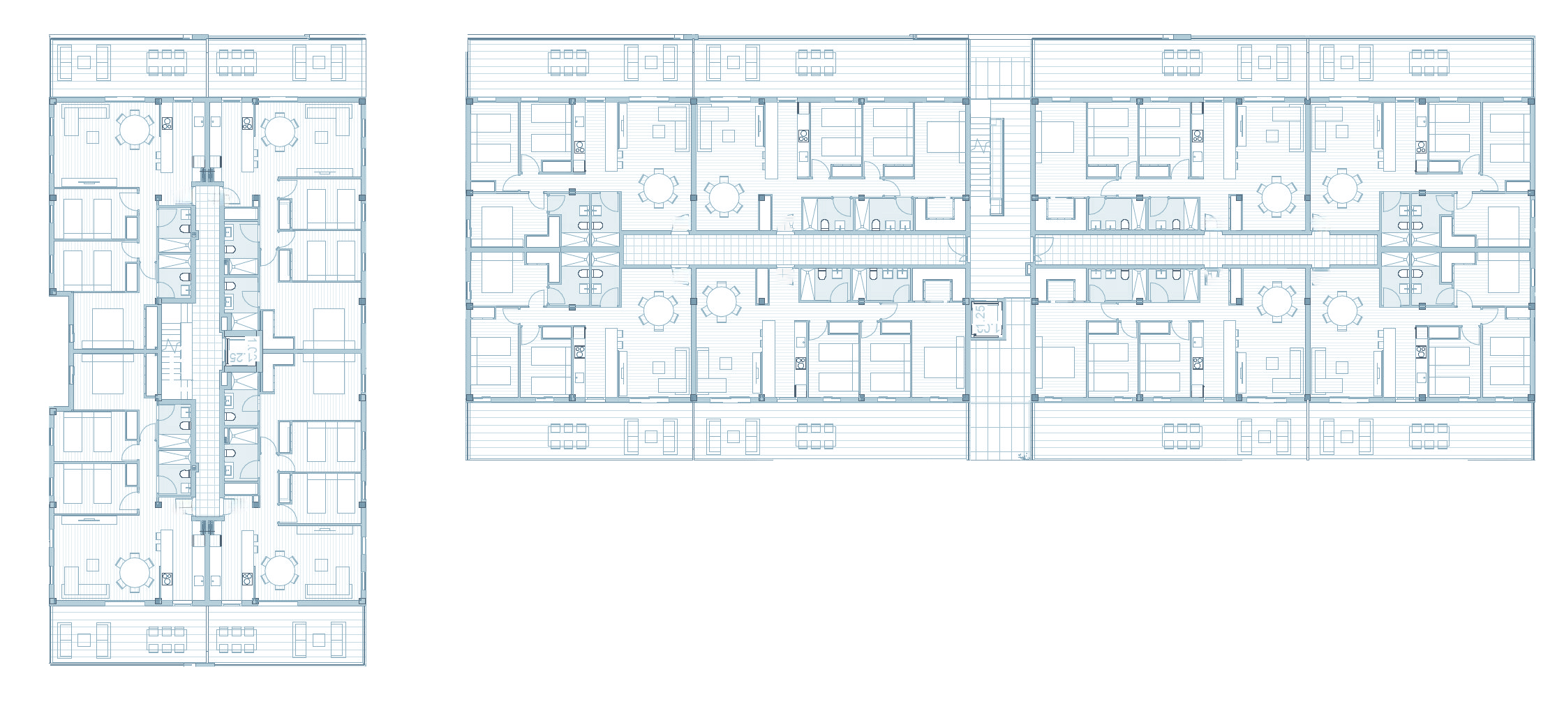 Plano edificio modular altura