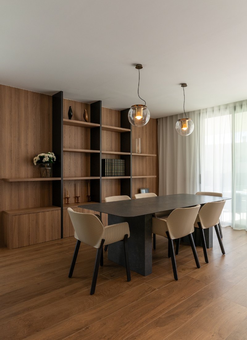 Selección materiales carpintería comedor