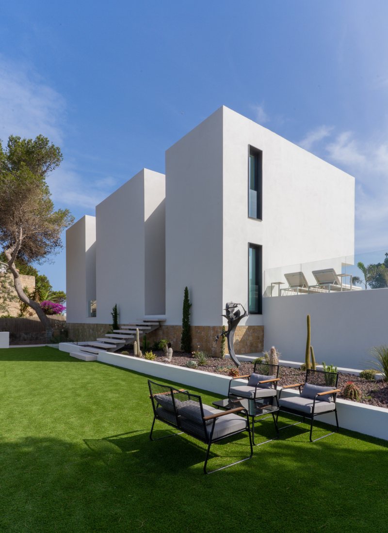 Fachada con monocapa