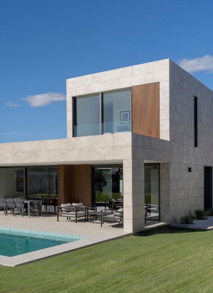 Selección materiales exterior vivienda