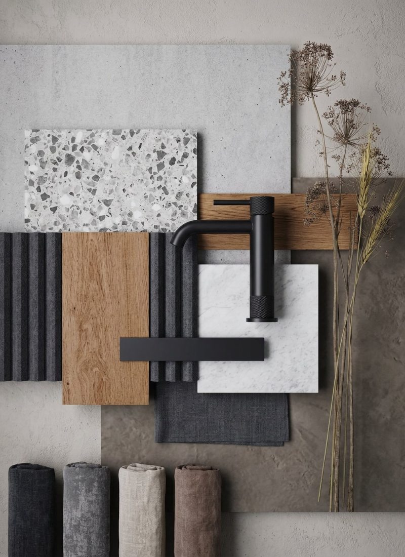 Moodboard tonalidades oscuras