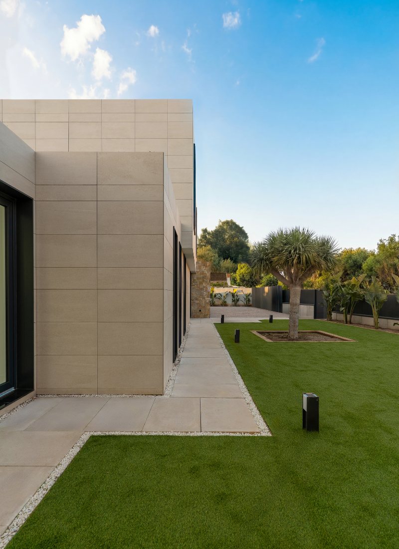 Vista exterior casa modular Barcelona