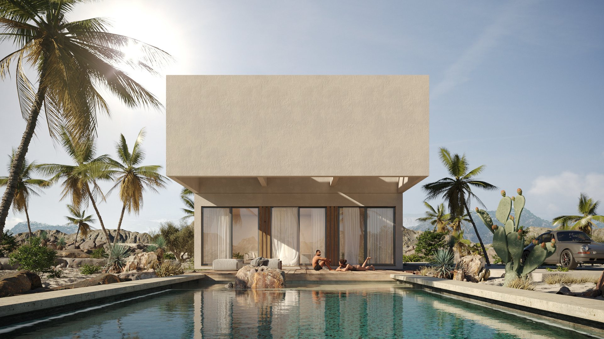 Modelo VETRA casa modular porche