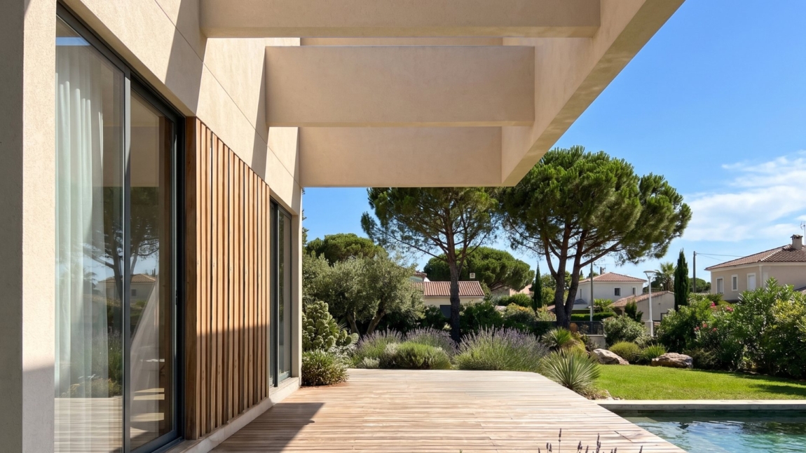 Modelo VETRA casa modular con voladizo