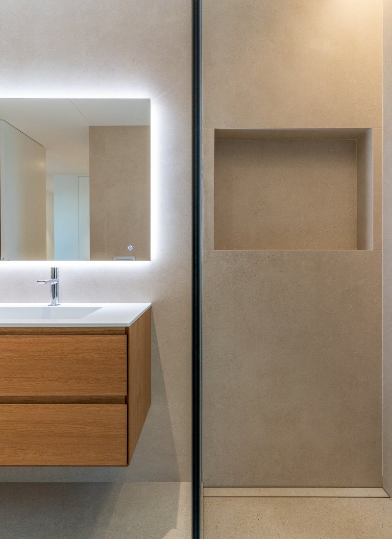 Hornacina pared ducha