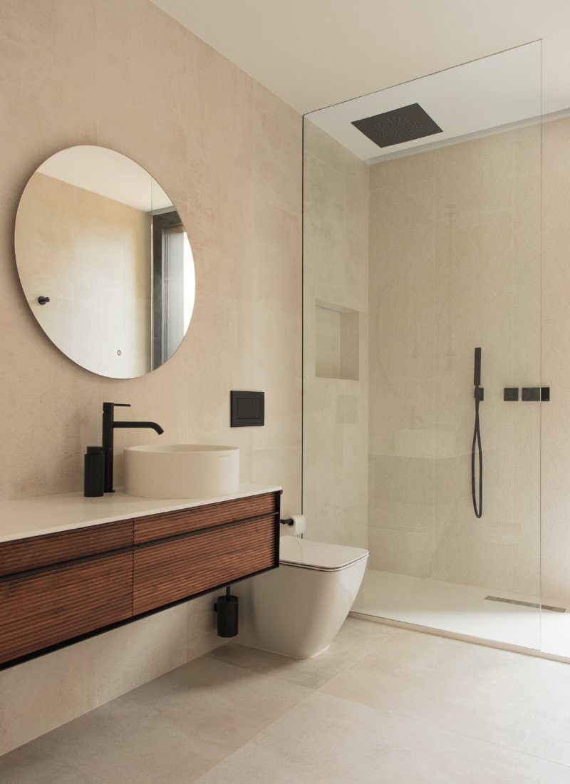 Baño estilo moderno minimalista