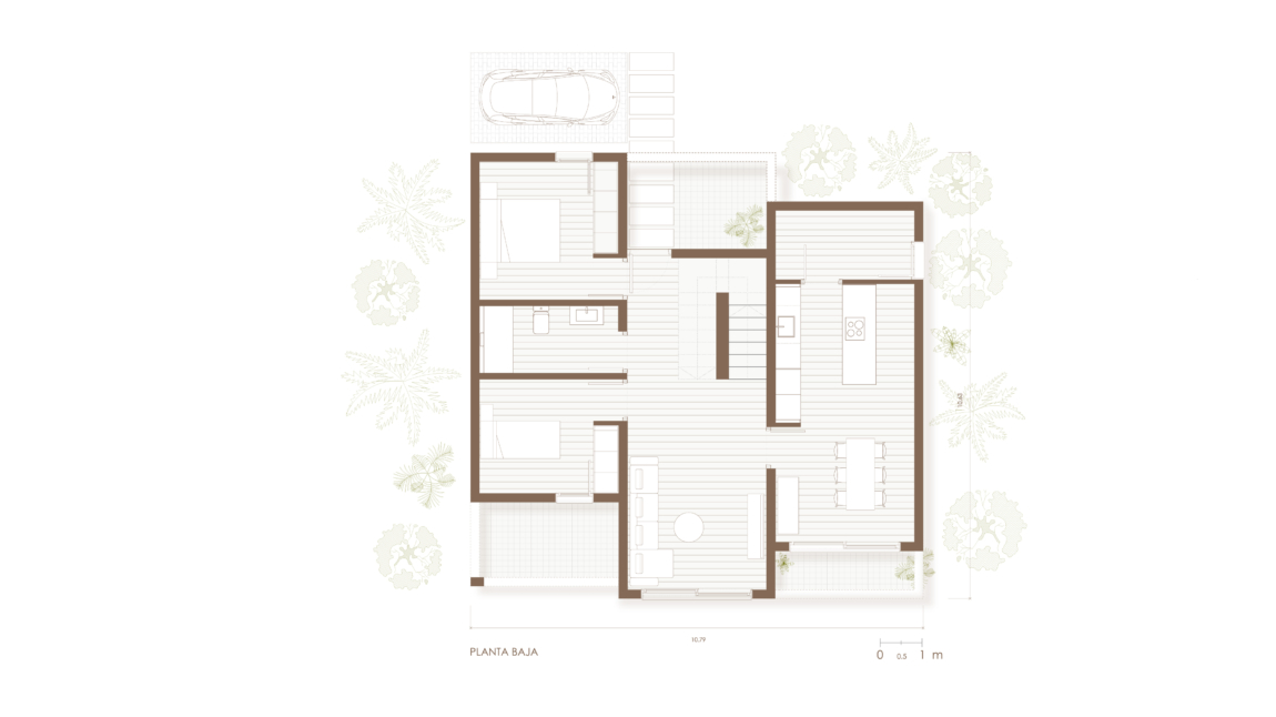 Modelo KAIRO casa sostenible planta baja