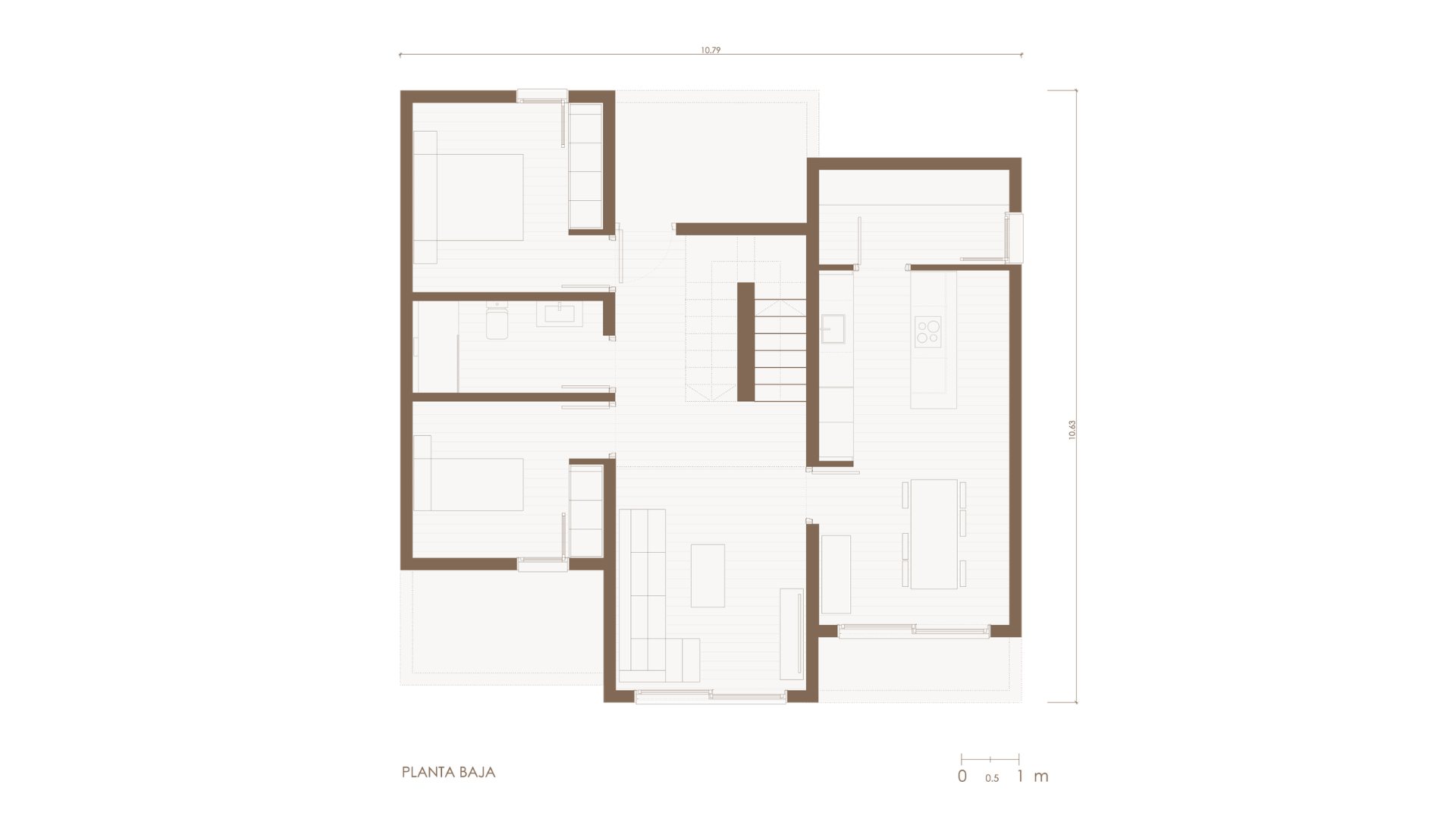 Modelo KAIRO casa sostenible planta baja