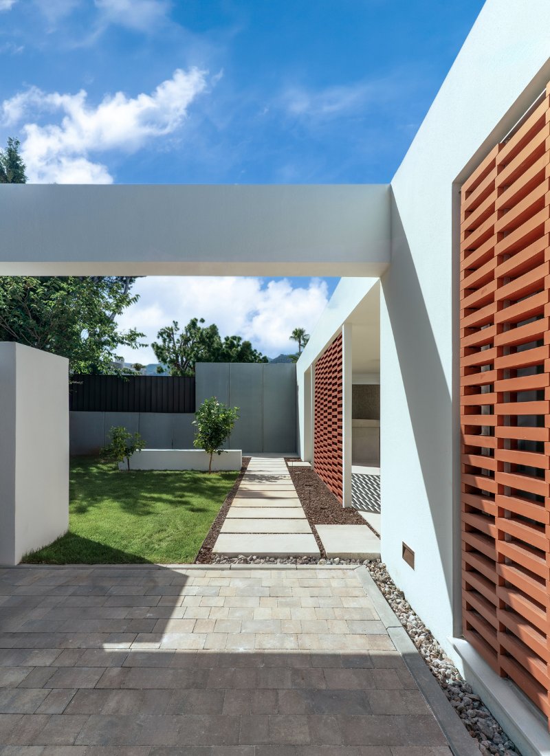 Celosías vivienda prefabricada Benicasim inhaus