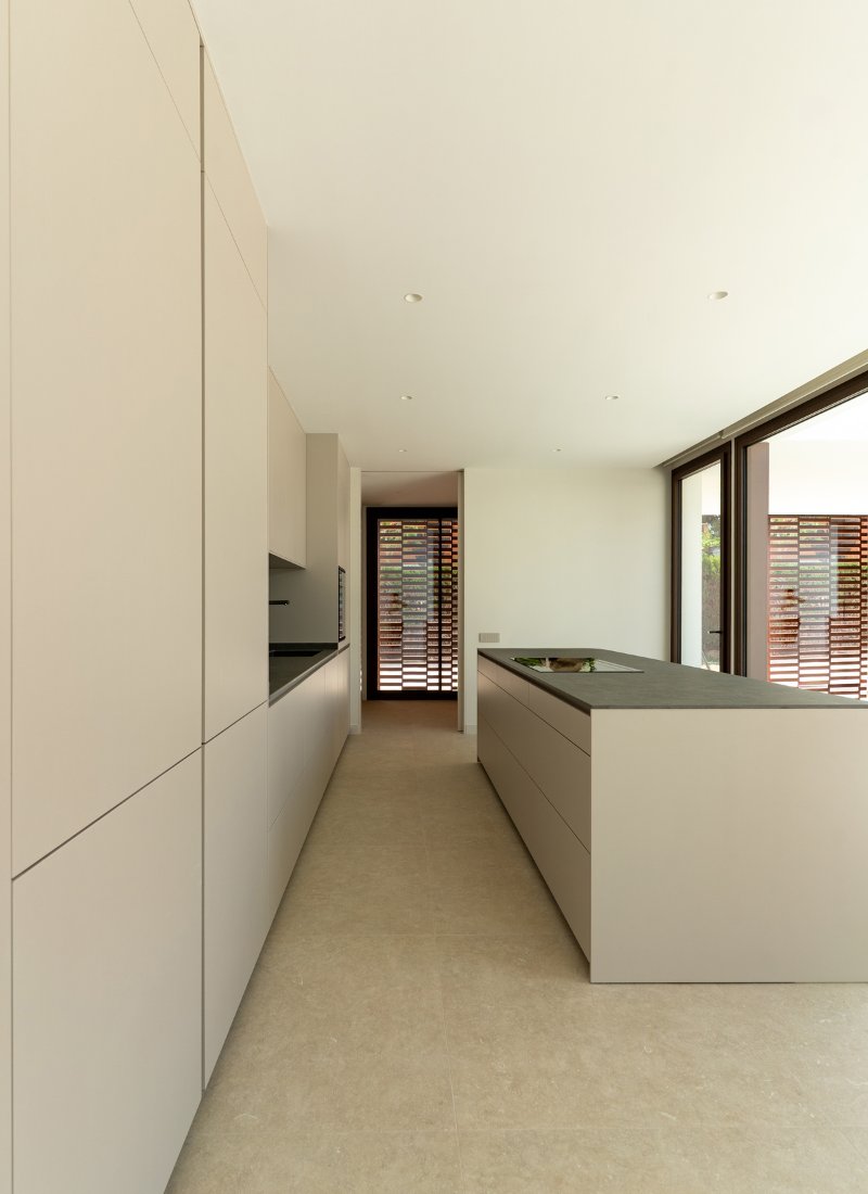 Cocina isla casa modular alta gama Benicasim