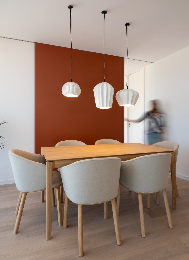 Comedor puerta corredera casa prefabricada