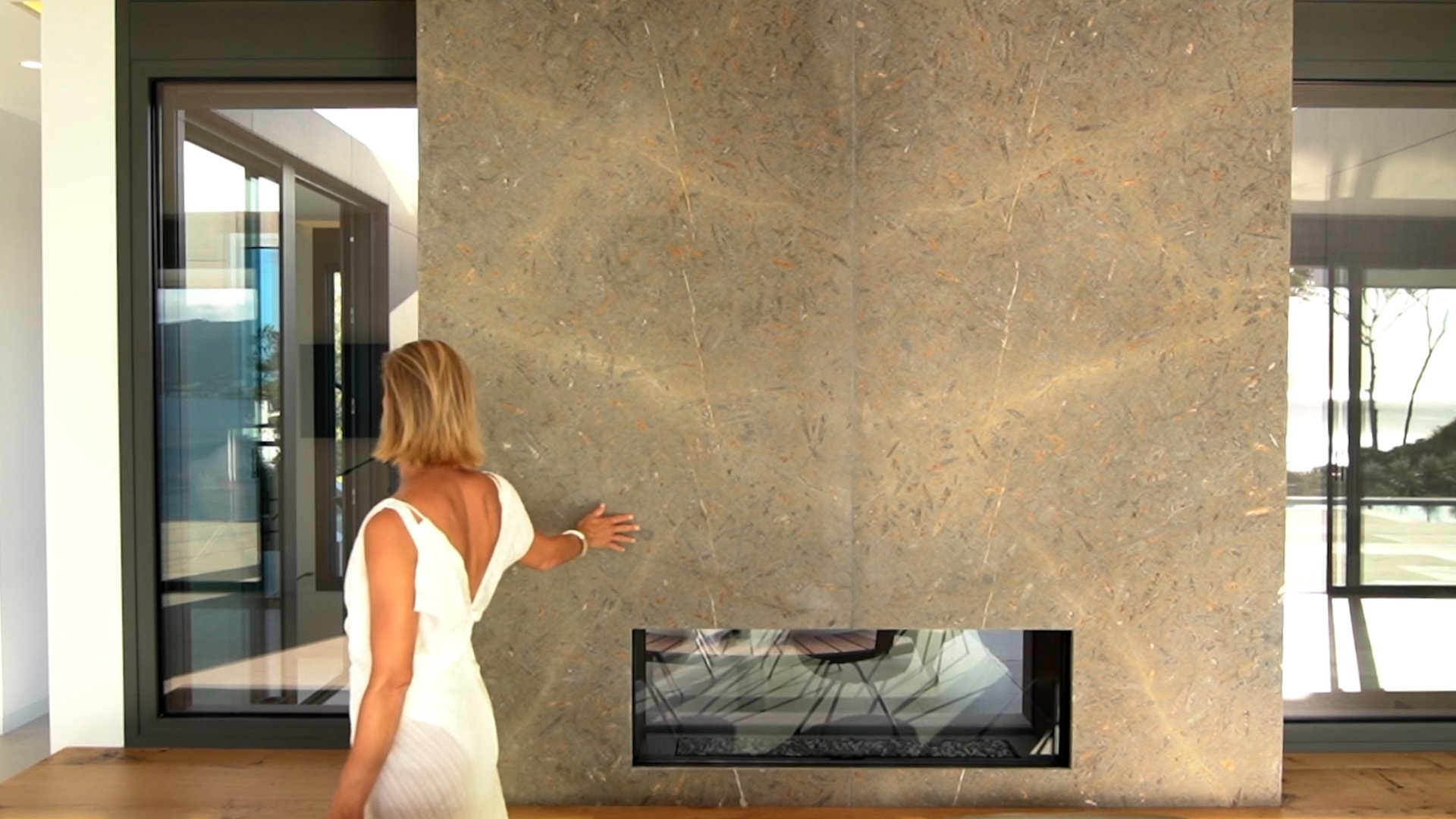 Piedra natural revestimiento vivienda lujo