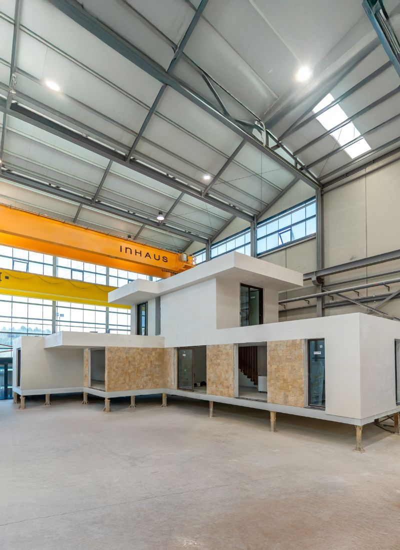 Casa modular en fábrica