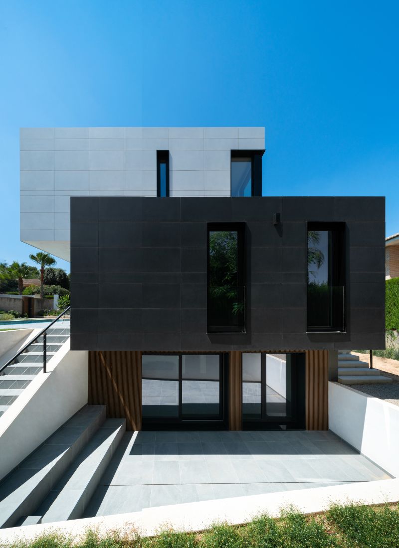 Casa modular terreno inclinado