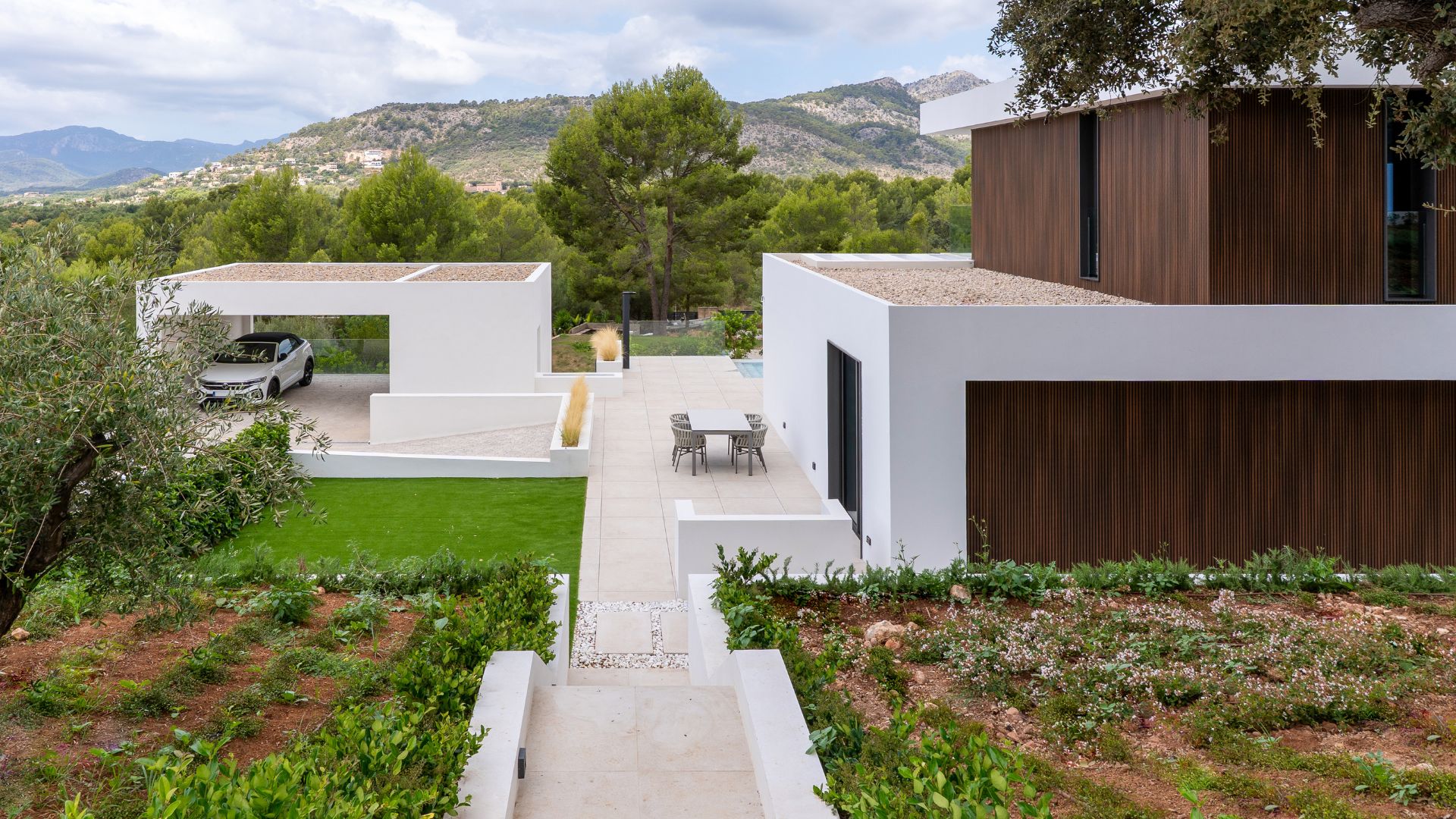 Casa prefabricada terreno inclinado