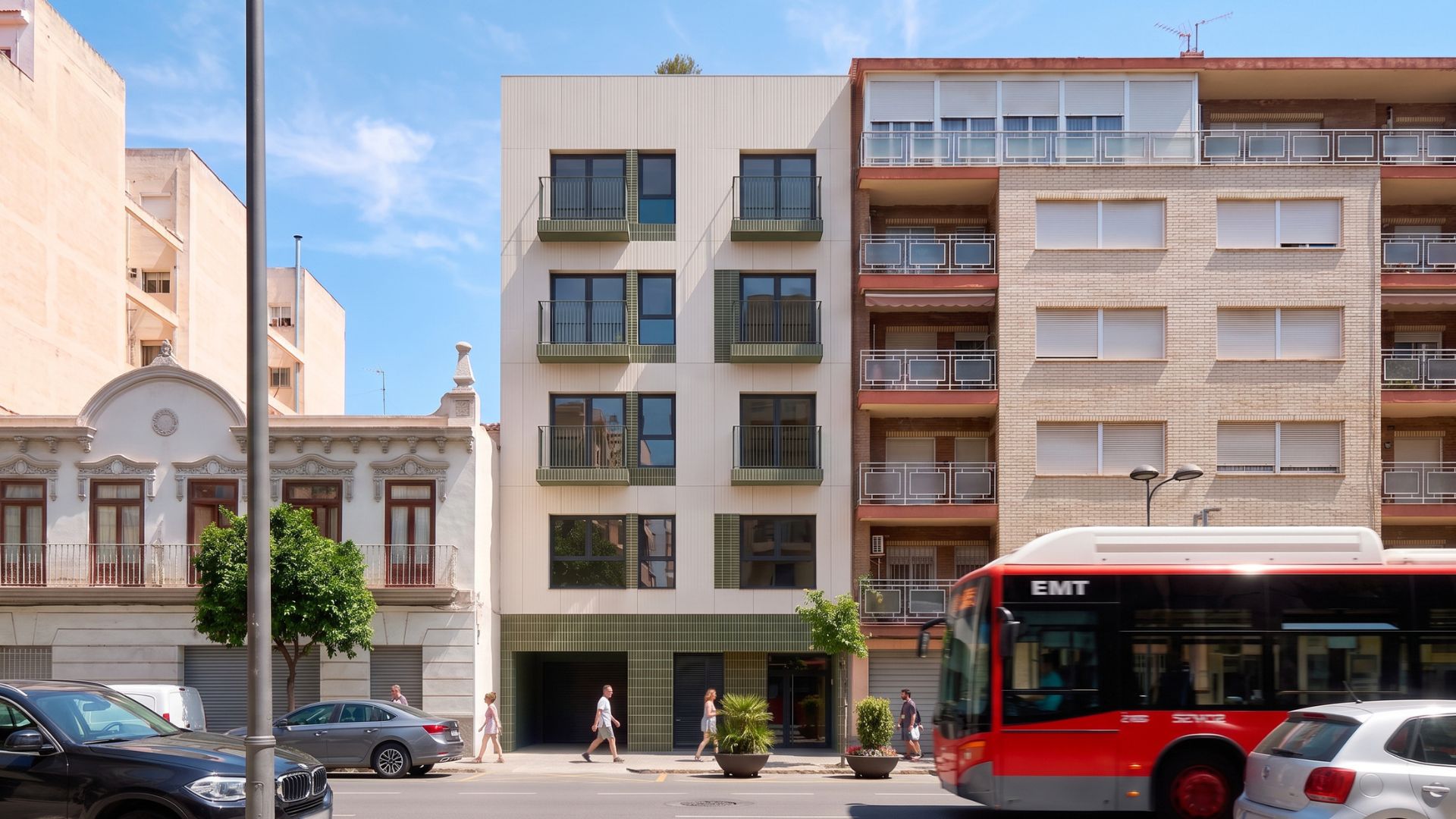 Edificio residencial modular cinco plantas ático