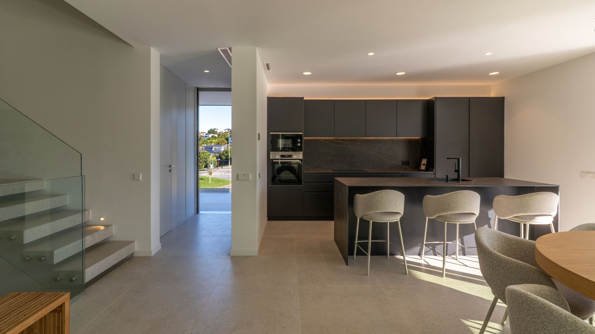 Interior vivienda modular en el País Vasco