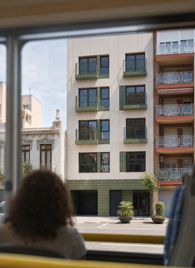 Promoción residencial inmobiliaria edificio modular