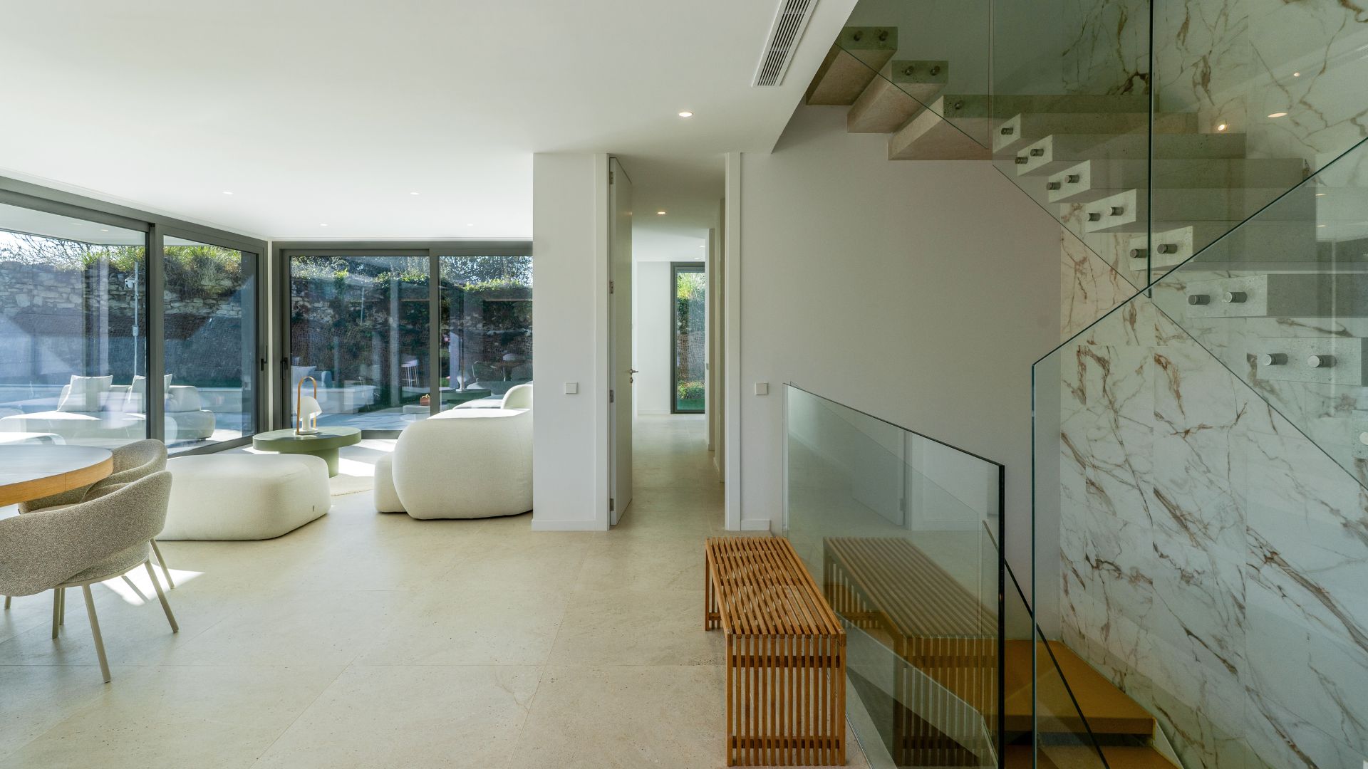 Salón casa modular en el País vasco