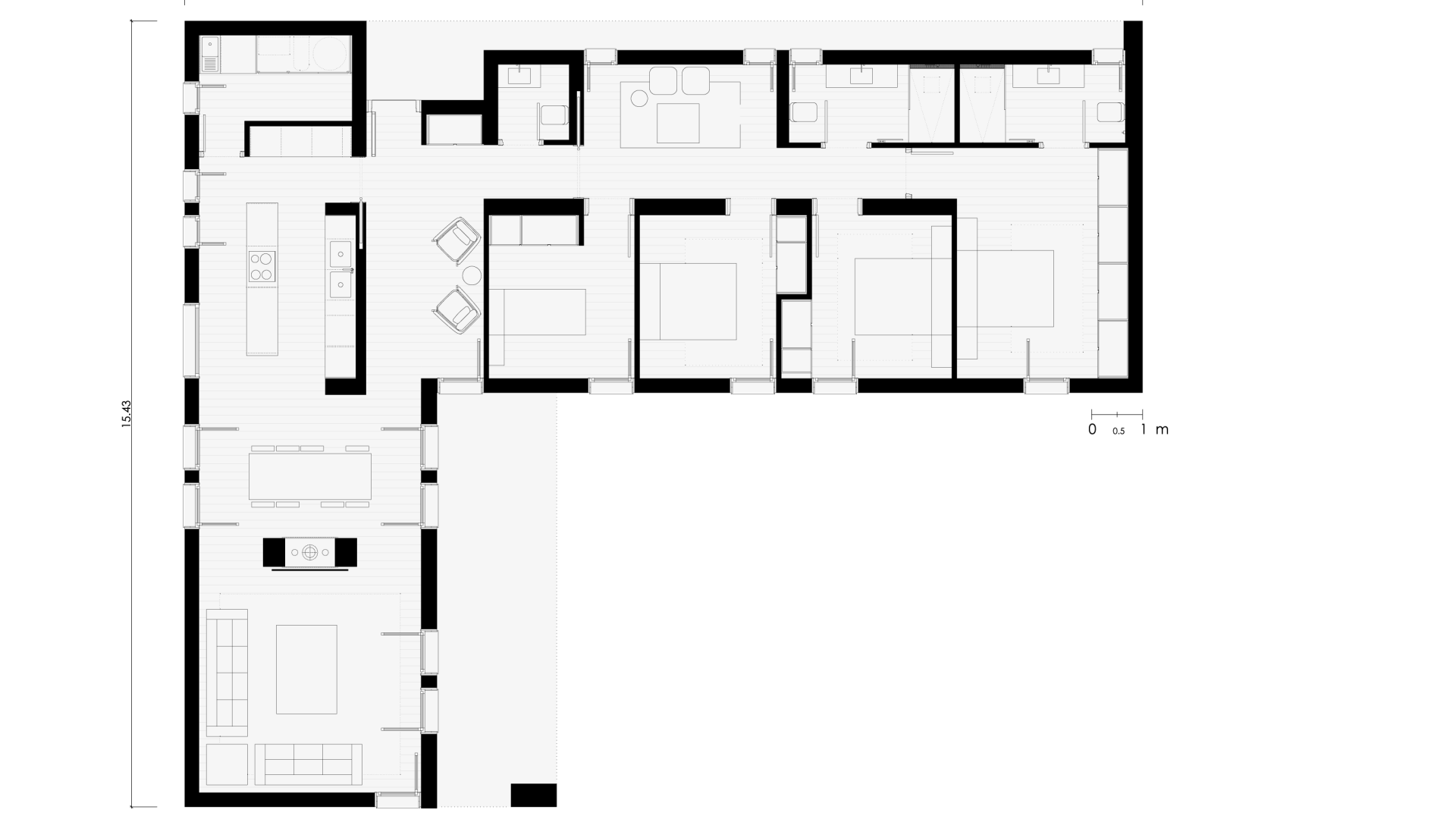 Ground floor rustic modular home pitched roof Mallorca
